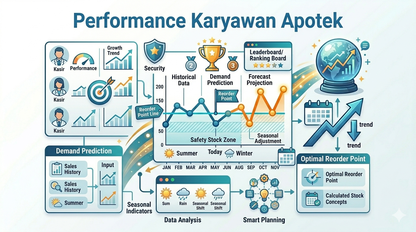 Laporan Performance Karyawan Apotek: Ukur, Evaluasi, dan Beri Bonus Berdasarkan Data