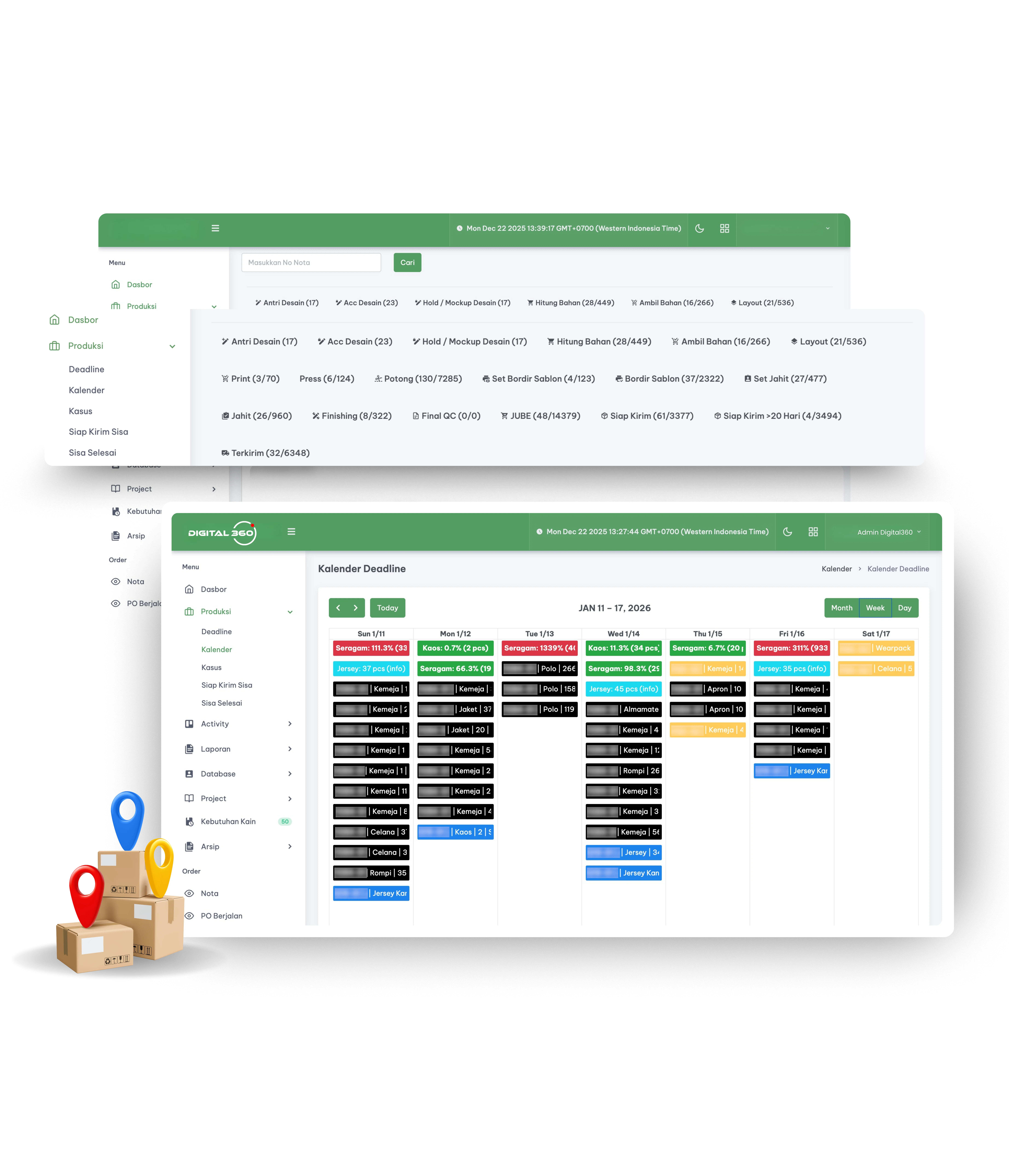 Manufacture360 Interface