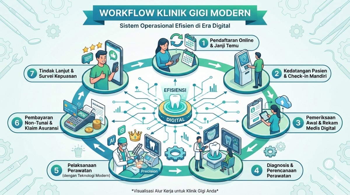 Workflow Klinik Gigi Modern: Sistem Operasional Efisien di Era Digital